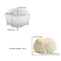 Stampo in silicone per candele succulente con texture petalo e peso finito di 197g - Stampo Grande per Candela Succulenta