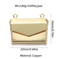 Detail view of heart envelope pendant with 22mm width and 18mm height dimensions - Envelope Shape Pendant (YSN030-03)