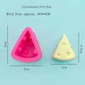 Pink silicone cheese mold for making mousse cake and pudding with yellow cheese finish - Style 5422 / 5422-pink / Pink