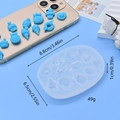 Dettaglio dello stampo in silicone con dimensioni per cioccolatini a forma di cuore - Forma di Decorazione del Dessert (4)