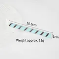 Light blue and brown spiral PVC artificial chocolate wafer stick model 10.5cm - Light Blue Striped Chocolate Stick