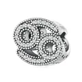925 sterling silver Cancer zodiac charm bead with white cubic zirconia for DIY bracelets - Cancer
