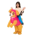 Inflatable Skye character costume for kids with pink polyester design for themed parties - Paw Patrol For Kids Every Day / One Size