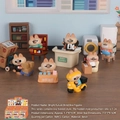 Figurine de chat en résine mignon, boîte mystère thème librairie, décor miniature - Série Bel Avenir (80216) / Boîte de Set Complet (Set de 6)