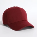 Classic cotton twill baseball cap in burgundy color with adjustable strap for sun protection - One Size / Burgundy