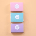 Pack of size 10 mini staples for portable stapler in pink, blue, and purple colors - No.10 Staples
