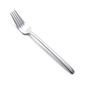 Forchetta da tavola in acciaio inossidabile dorato lucido dal design minimalista - Forchetta da Tavola Argento