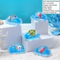 Détails d'ornements de voiture en acrylique liquide avec figurines flottantes mignonnes - Mini Coccinelle-Animal Marin / Styles Aléatoires