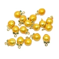 DIY yellow and green lemon fruit charms in 3D enamel finish for jewelry making - Yellow Lemon