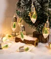 Catena luminosa a LED con bottiglia dei desideri e albero di Natale in miniatura - Albero di Natale / 1.5M 10LEDs-2 Batterie Luce Fissa