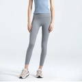 Damen Sportleggings in Grau mit hoher Taille und nahtlosem Design für Yoga und Fitness - Mondsteingrau