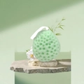 Esponja de baño de nido de abeja verde claro con textura suave y cuerda blanca - Verde Esmeralda