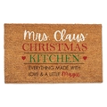 Christmas kitchen doormat made of natural coir fiber with Mrs. Claus themed lettering - 40*60cm / Christmas Mat-12