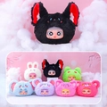 Plush animal doll blind box collection featuring colorful rabbits and bears in a series - 1032 Food Party Series / Random One