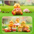 Cute animal crystal figurine blind box set featuring 6 unique styles and 1 hidden version - Hamster Burger Series-Random 1PC