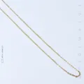 Delicate gold vacuum plated titanium steel snake bone chain necklace in minimalist style - Gold O-Chain