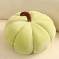 Nordic style pumpkin plush pillow in light green corduroy fabric for home decor - 18cm(0.15kg) / Yellow-Green