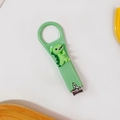 Portable green cartoon dinosaur nail clipper made of stainless steel and plastic - Green Dinosaur