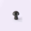 Natural mushroom shaped dark spotted crystal stone pendant with smooth polished finish - African Bloodstone / 15*20mm