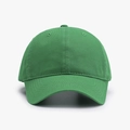 Classic green cotton baseball cap with adjustable strap and breathable eyelets for men and women - Adjustable / Malachite green