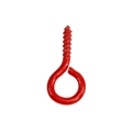 Viti ad occhiello colorate in rosso vivace per creazione gioielli e portachiavi DIY - 8mm / Rosso