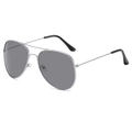 Silver Frame Grey Lens