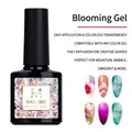 Professional 8ml clear blooming gel for marble nail art effects in a black bottle - Blooming Gel 8ml