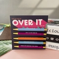 5-pack nurse theme funny pens set in purple, orange and blue with gold accents - I'm Just So Over It