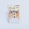 Cute Shiba Inu cartoon sticky notes set with three different dog expressions and poses - Dog Styles