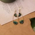 Style 18 Dark Green Blue Long Waterdrop