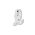 Polished silver stainless steel small lowercase letter l pendant for jewelry making - Lowercase l / Steel