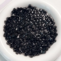 Perline cilindriche nere in acrilico da 6 mm per catene per cellulari fai-da-te - Nero