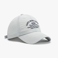 Breathable quick-dry baseball cap in light grey with Santa Monica beach embroidery - Light Gray