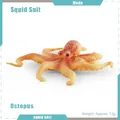 Lifelike orange octopus marine animal model with realistic suction cup texture detail - Yellow-brown Octopus (T15683)