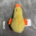 Schattige gele pluchen eend piepspeeltje voor honden van zachte bijtbestendige stof - Gele Pluche Eend