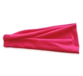 Bandeau de yoga élastique en coton rose rouge avec texture plissée naturelle - Rose rouge