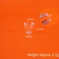Miniature transparent glass cup for dollhouse DIY with 1.6cm diameter and 1.5cm height - 9# Miniature Ice Cream Bowl