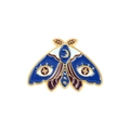 Dark Blue Gold Edge Occult Moth