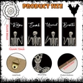 Decoración de pared Halloween de madera set de 4 con motivos esqueleto Relax Soak - Set de 4 Esqueletos (M24Y51054_Q)