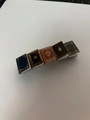 Miniature vintage book hair clips set in navy, black, red, brown, and green with gold patterns - 25# Western Style Book Clip
