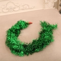 Guirlande de Noël verte brillante de 180cm pour la décoration du sapin et des fêtes - Style Simple / Vert