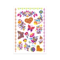 Waterproof butterfly and flower tattoo sticker QMYG08 with vibrant fluorescent colors - Fluorescent QMYG-008