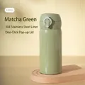 320ml matcha green 304 stainless steel vacuum insulated bottle with bounce lid feature - 320ml / Matcha Green