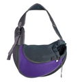 Purple breathable mesh pet sling carrier for small dogs and cats with adjustable strap - Purple Sling Bag