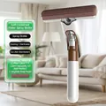 Mini spray mop in white and brown with 120ml tank and one replacement sponge head - Spray Mop Set (1 Rod + 1 Soft Cotton Head) / White