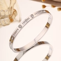 【211】silver Single Row Starry Sky Bracelet
