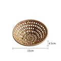Handwoven rattan hollow bowl size large 15cm diameter for tabletop snack or towel storage - Rattan Hollow Bowl Large