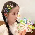 Colorful carrot-shaped BB hair clips for girls in various vibrant candy colors - Multicolor