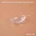 Miniature clear plastic banana boat bowl for DIY crafts, measures 4.3cm long and 2.2cm wide - 4.3cm Transparent Banana Boat