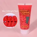 DIY 50ml bright red imitation cream glue No. 13 with squeeze tube and texture preview - 50g + 1 Nozzle / 13# Bright Red